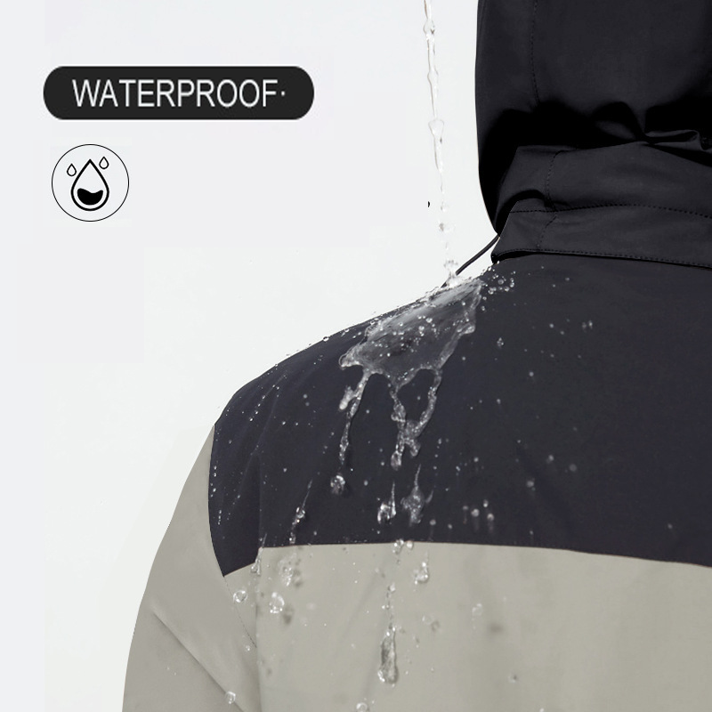 Winter Men Outdoor Hiking Jackets Outdoor Sports Multi-pockets Tactical Hunting Waterproof Hooded Fleece Jackets