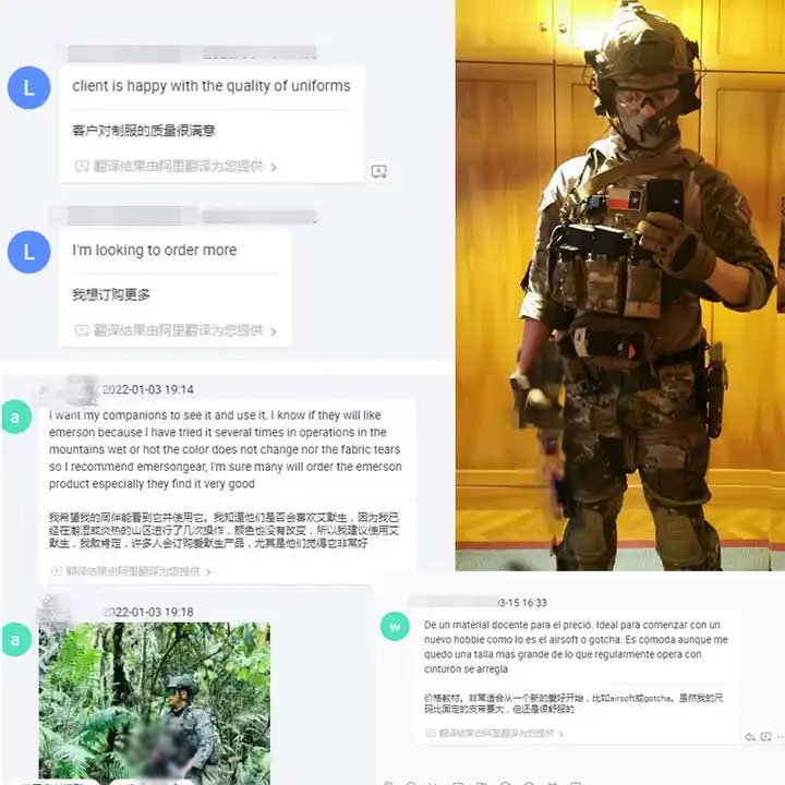 Emersongear G3 NC50/50 Multicam Uniformes Tactico Camouflage Combat Shirt Uniform Clothing Pants Tactical Uniform Suit