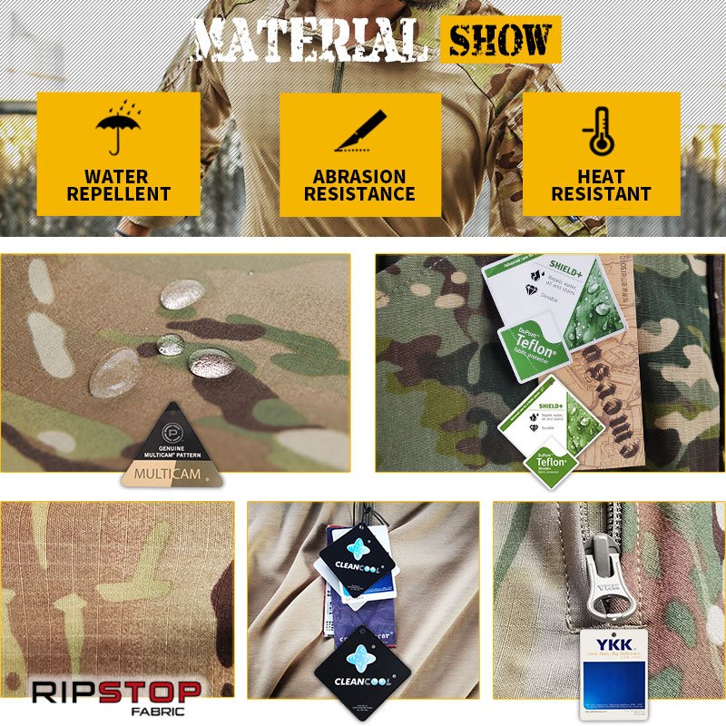 Emersongear G3 NC50/50 Multicam Uniformes Tactico Camouflage Combat Shirt Uniform Clothing Pants Tactical Uniform Suit