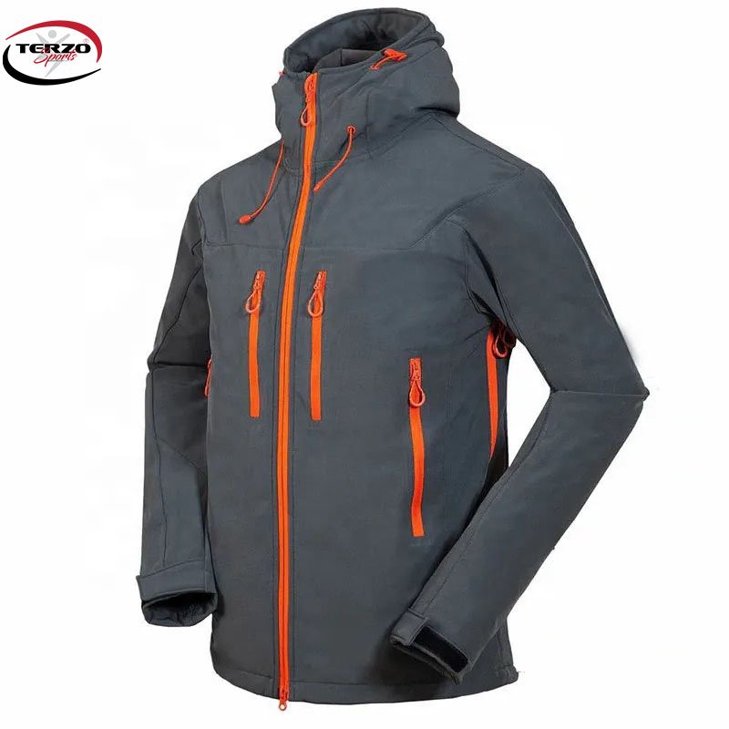 Plus Size Men's Outdoor Soft Shell Jacket Waterproof and Breathable Linen Material for Camping Mountaineering Tourism Sports