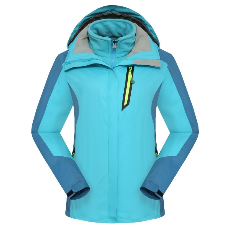 Women's Heated Outdoor Jacket With 5V Battery For Cold Weather Zipper Closure