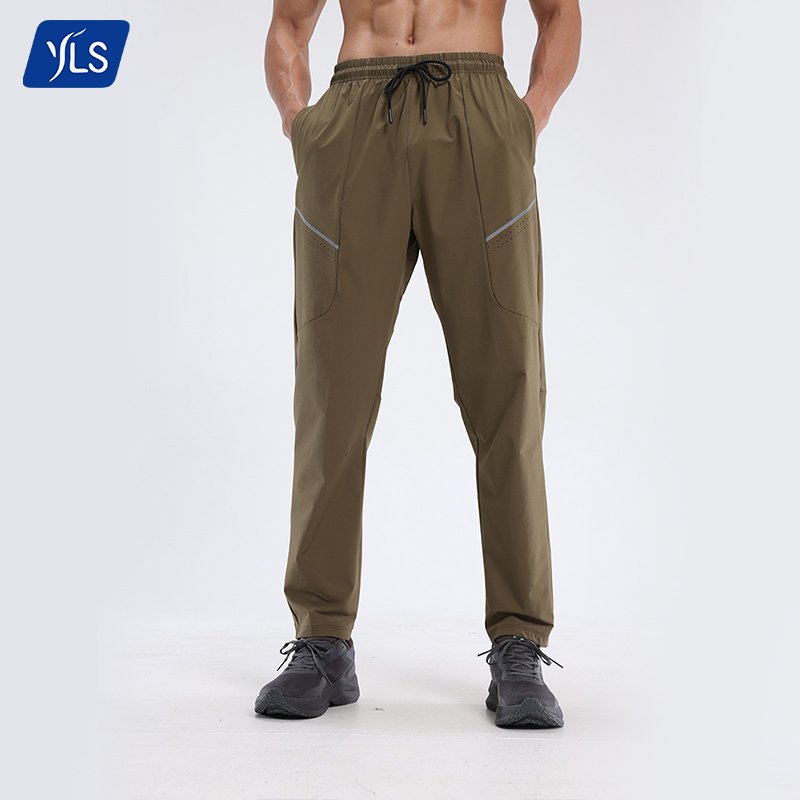 YLS New Quick Drying Men's Other Hiking Clothing High Elastic Loose Breathable Waterproof Sports Mountain Pants