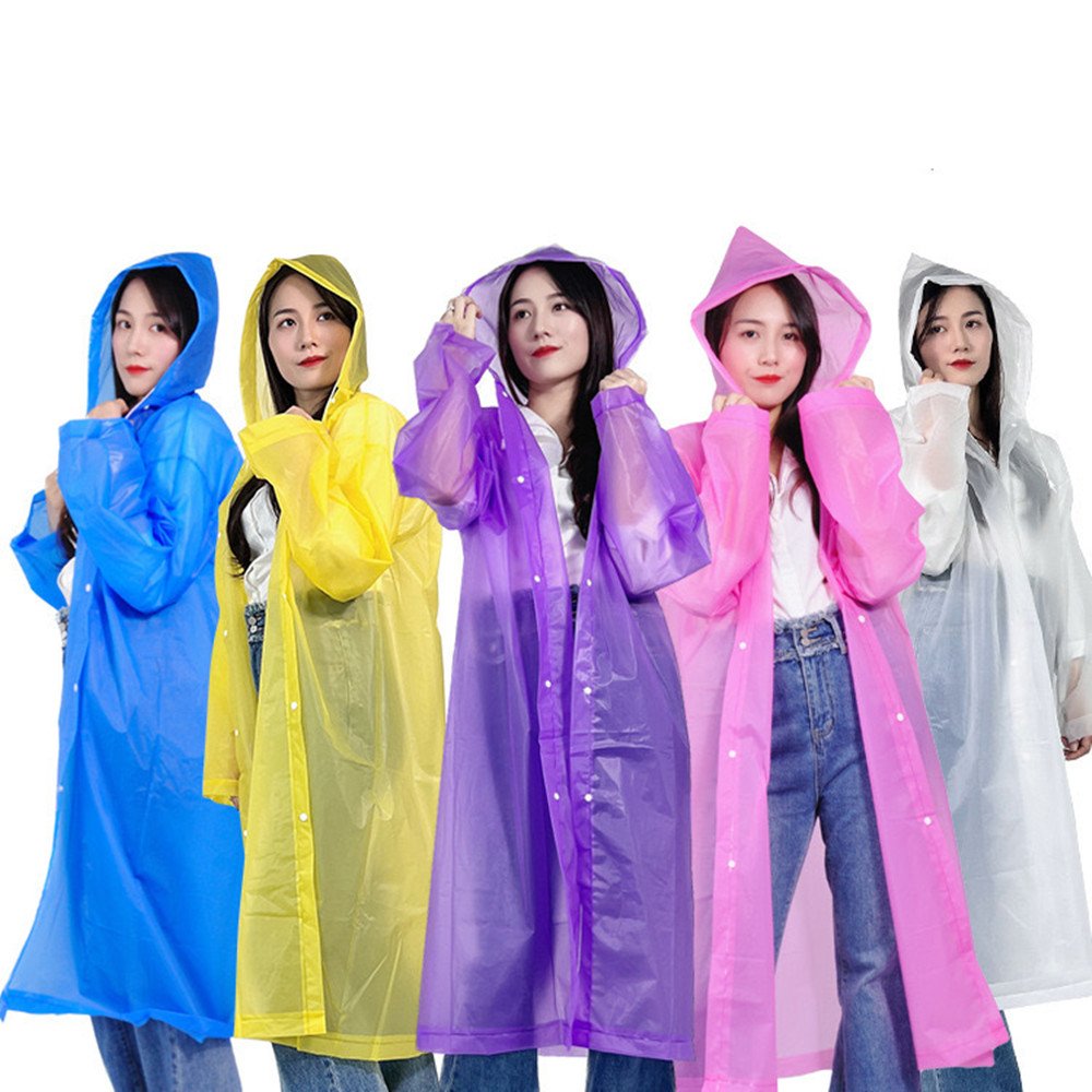 Single-Person Poncho Raincoat For Adults Waterproof Rainwear For Women Motorcyclists For Hiking And Travel