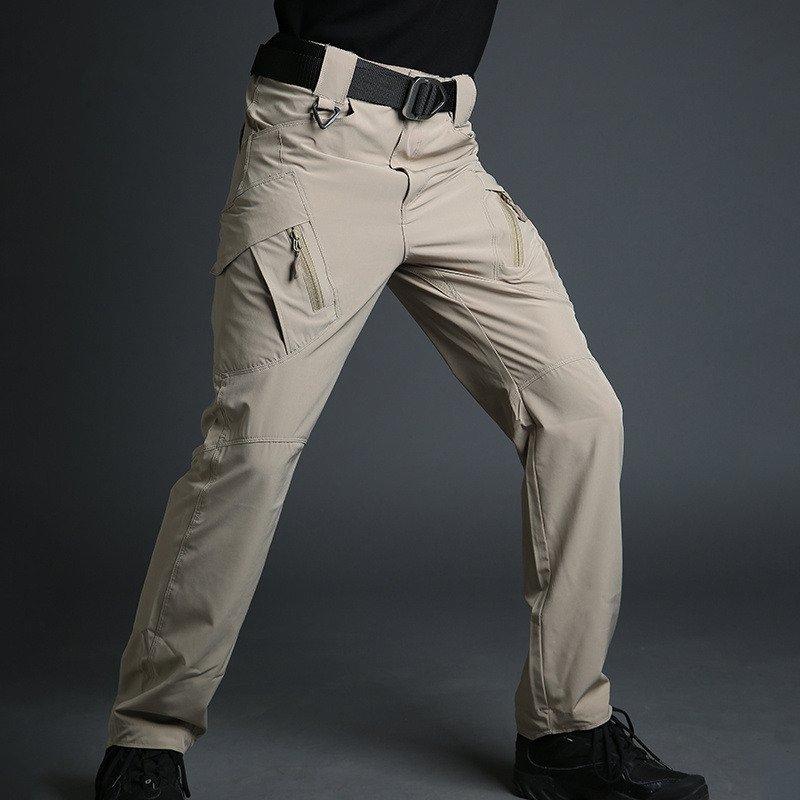Men's Breathable Ribstop Elastic Quick Dry Tactical Pants Trousers Combat Pant Hiking Hunting Worker Pockets working Pant