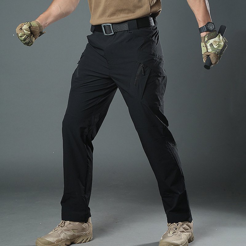 Men's Breathable Ribstop Elastic Quick Dry Tactical Pants Trousers Combat Pant Hiking Hunting Worker Pockets working Pant