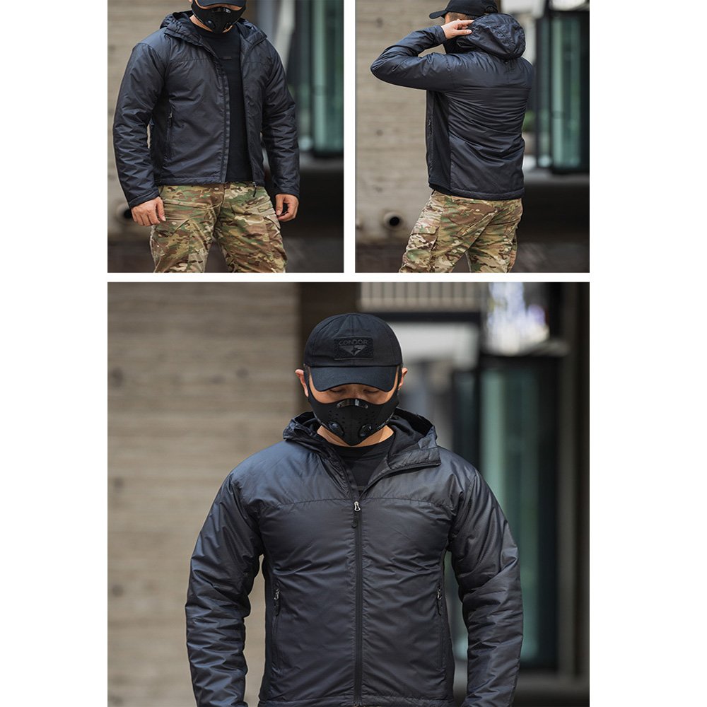 Men's Cotton Clothing Water Resistant Outdoor Hooded Windbreaker Hiking Tactical Jacket Coats