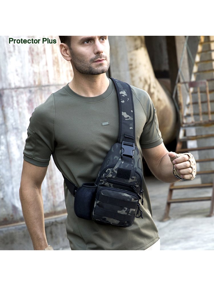 Guardian's chest bag, male one-shoulder slash, outdoor multi-purpose man's waist bag, tactical slingshot bag