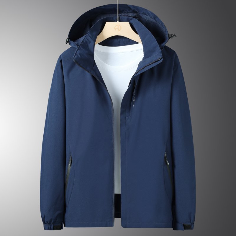 Men's Spring Jackets Travel Jacket Male Work Hooded Color Coats Men Clothing