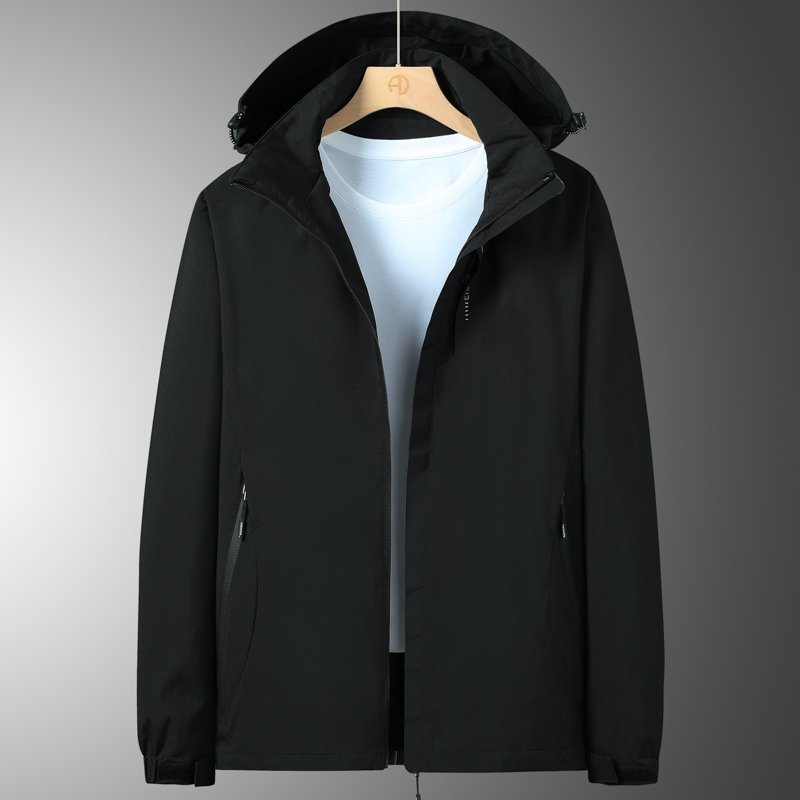 Men's Spring Jackets Travel Jacket Male Work Hooded Color Coats Men Clothing