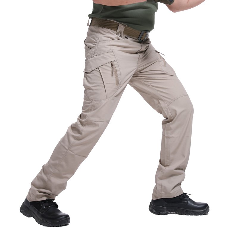 Spring and Autumn IX9 Multi-Pocket Outdoor Trousers Elastic Loose Straight Casual Pants