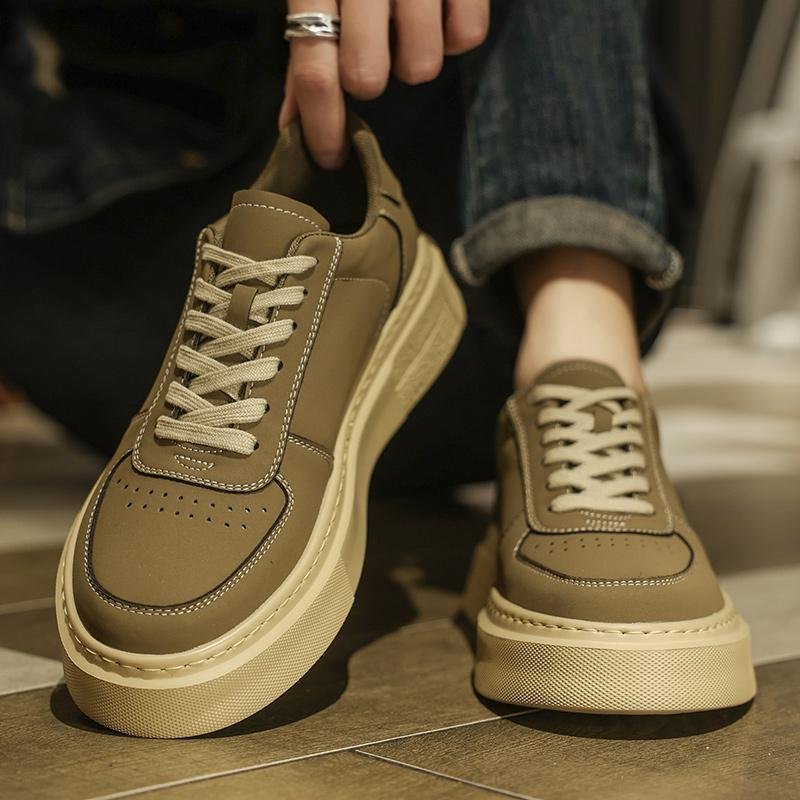 2024 Original men's new fashion design soft sole increase casual shoes Soft sole breathable fashion inside increase casual shoes