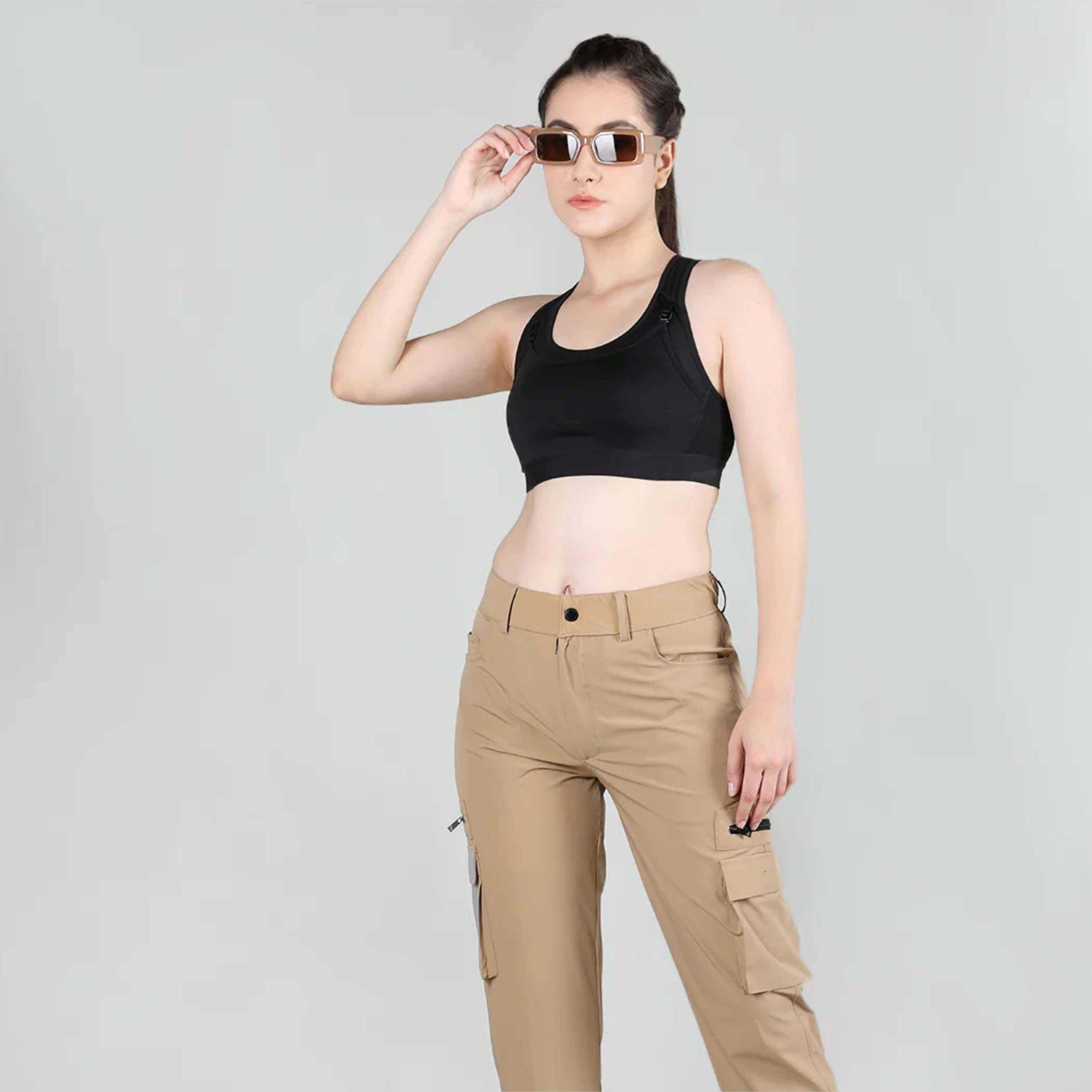 Trendy and Functional Womens Cargo Pants - Durable and Comfortable - Perfect for Casual Wear and Adventure Activities