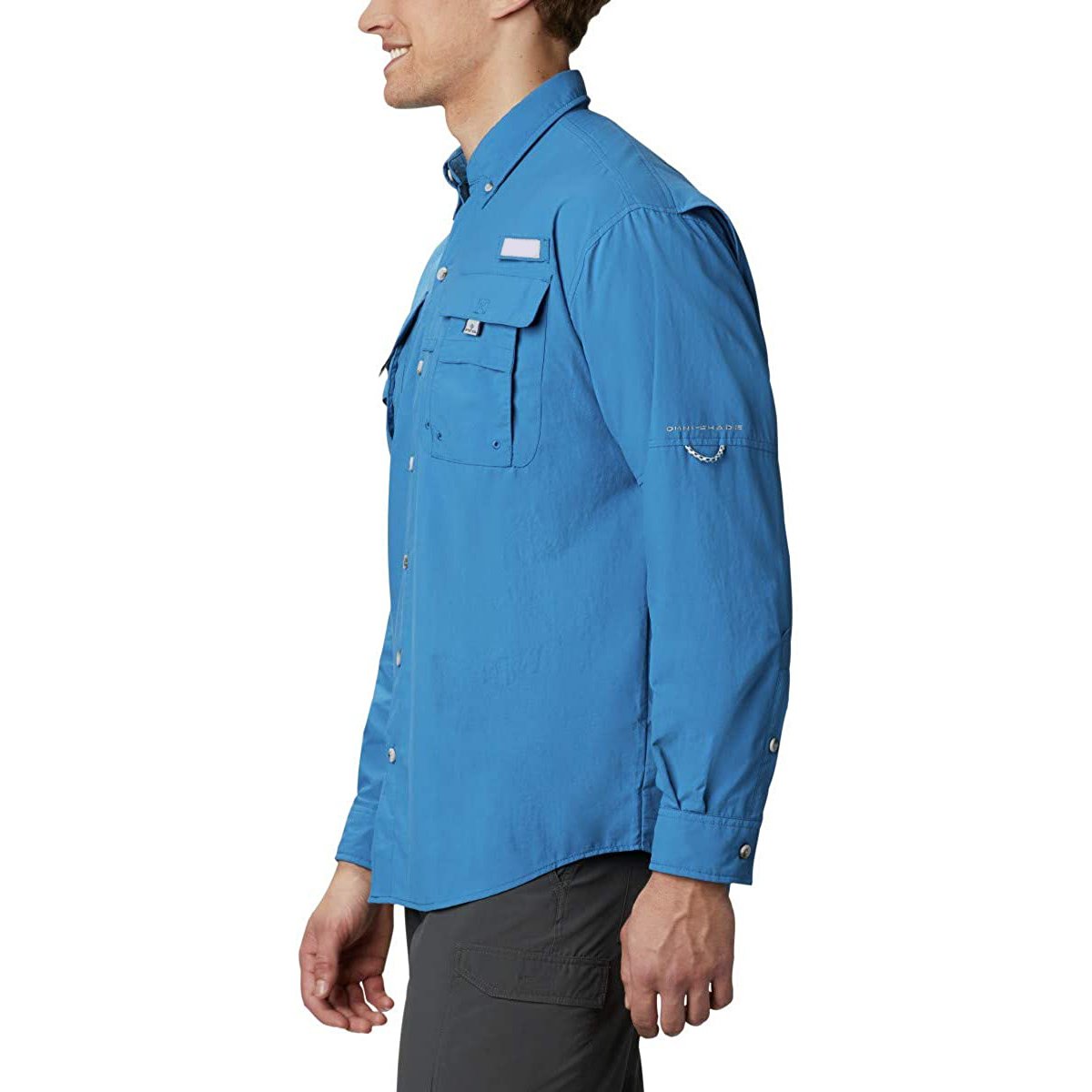 High quality men moisture wicking hiking sun protection fishing shirt for men