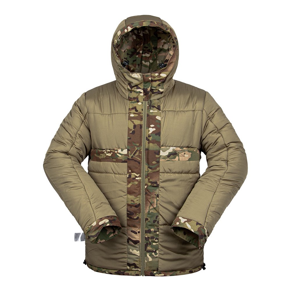 American Heavy-Duty Tactical Winter Jacket for Men Cotton Camouflage Casual Style Zipper Closure Thickened Polar Outdoor Coat