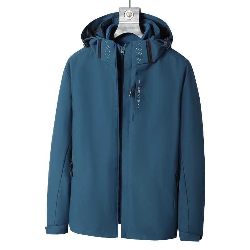 Unisex Three-in-One Detachable Two-Piece Winter Jacket Windproof Waterproof Outdoor Clothing for Men Women Mountaineer Travel