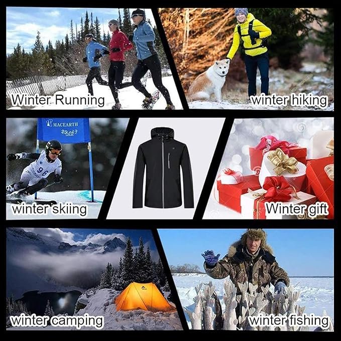 Men's And Women's Smart Heated Coat USB Charging Heated Clothing Outdoor Windproof And Warm Mountaineering Clothes