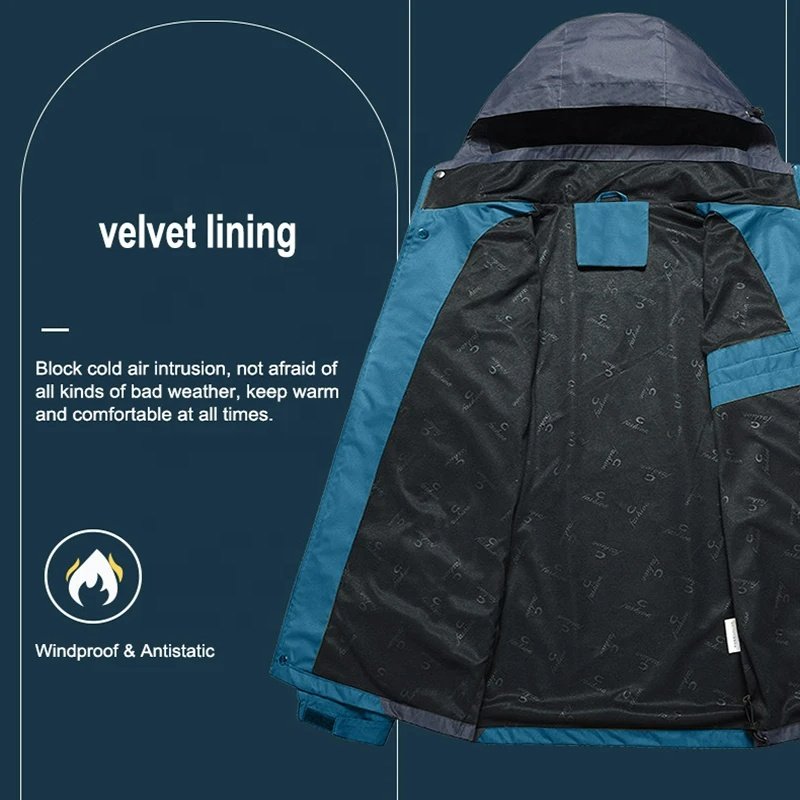 Custom Men's Waterproof Hiking Jacket Large Size Windproof Windbreaker Camping Hunting Running Trekking Fishing Coat Men Outdoor