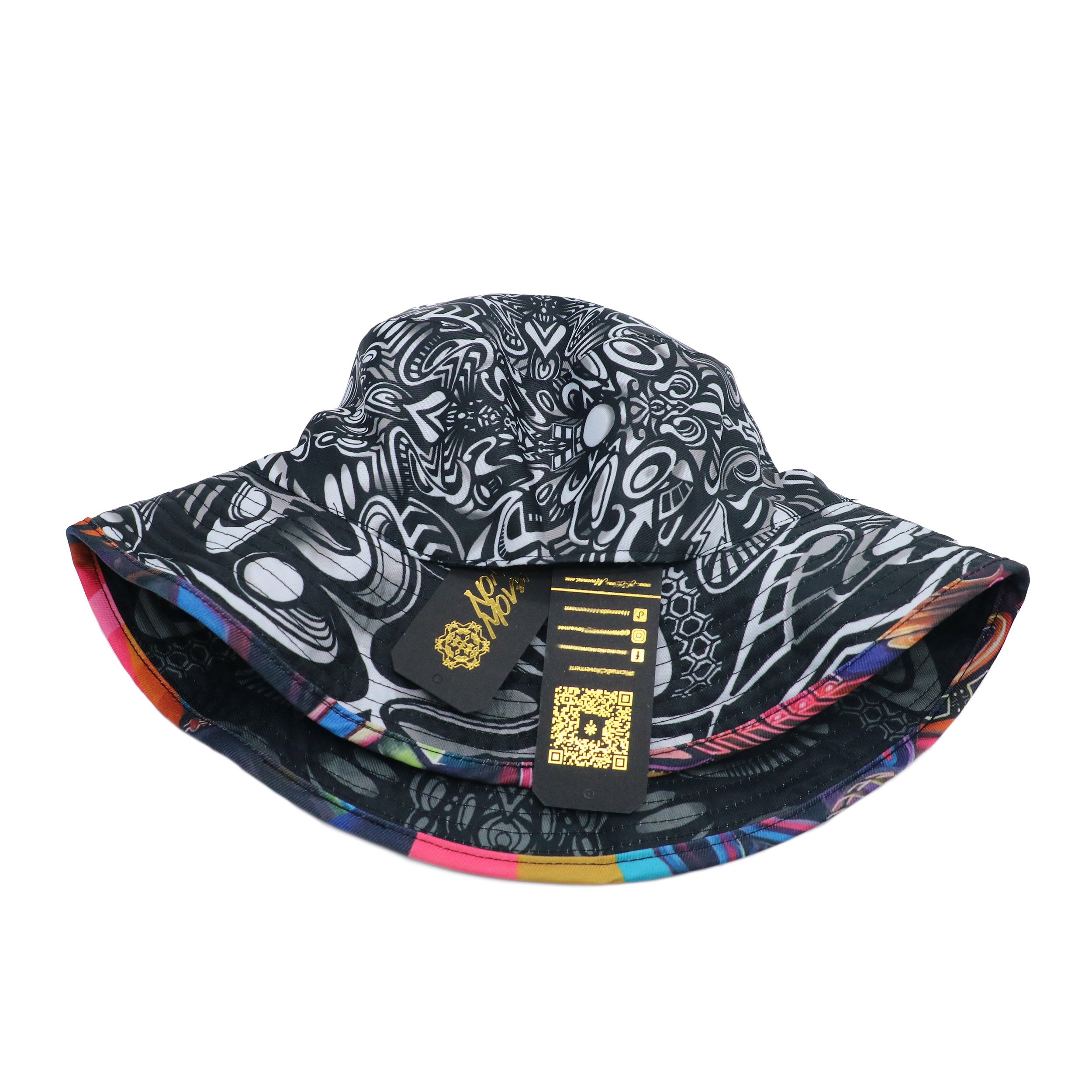 Two-sided Printing Golf Reversible Bucket Cap Hat Custom With Pocket