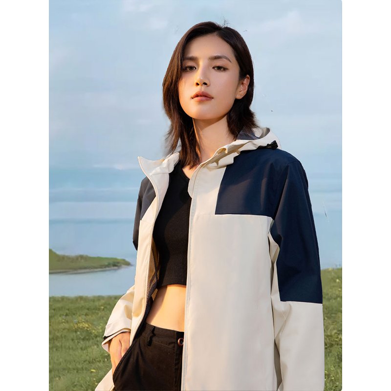 Custom Logo Sport Outdoor Hiking Thin fleece-lined Men Women Lightweight Hoodie Coat Waterproof Unisex Windbreaker Jacket