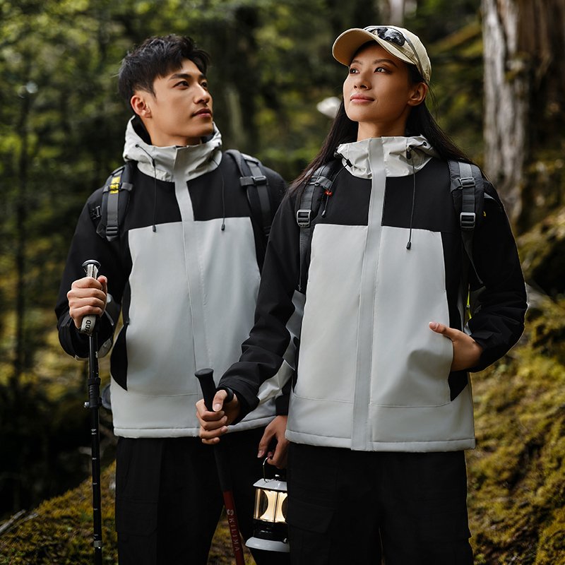 OEM/ODM Outdoor Charge Down Men's and Women's Mountaineering Clothing Removable Padded and Thickened Ski Clothing