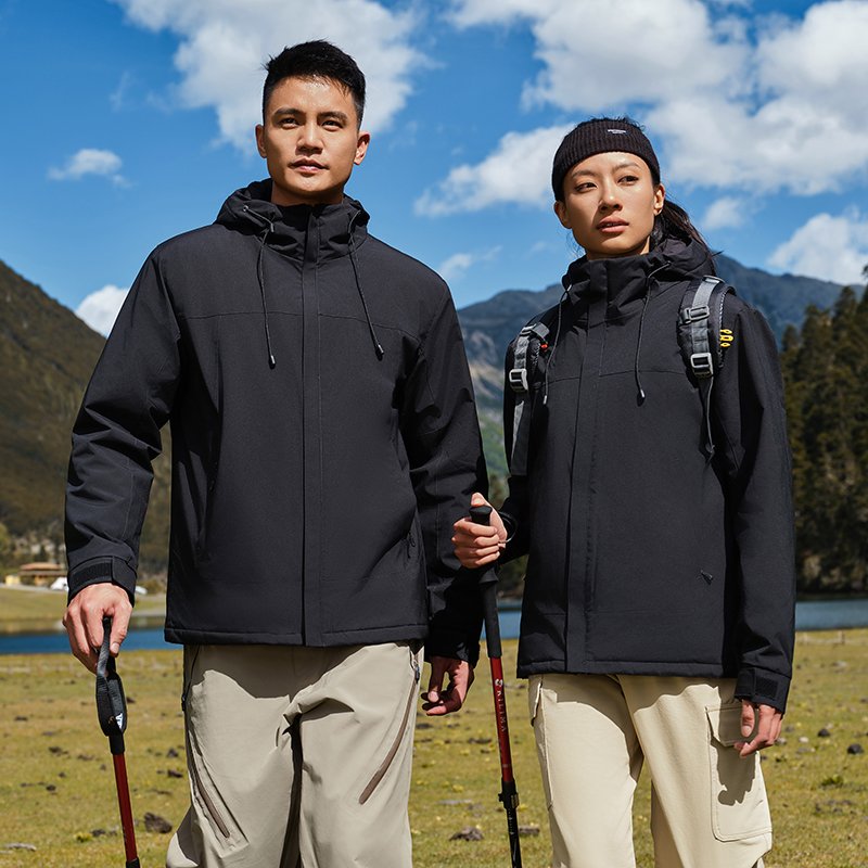 OEM/ODM Outdoor Charge Down Men's and Women's Mountaineering Clothing Removable Padded and Thickened Ski Clothing