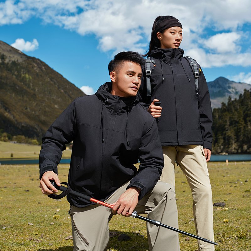 OEM/ODM Outdoor Charge Down Men's and Women's Mountaineering Clothing Removable Padded and Thickened Ski Clothing