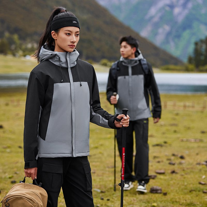 OEM/ODM Outdoor Charge Down Men's and Women's Mountaineering Clothing Removable Padded and Thickened Ski Clothing