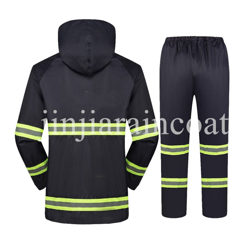 Hot Selling Impermeable Polyester Rain Suit Durable Waterproof Reusable Custom Adult Rain Coat Cycling Motorcycle Raincoat