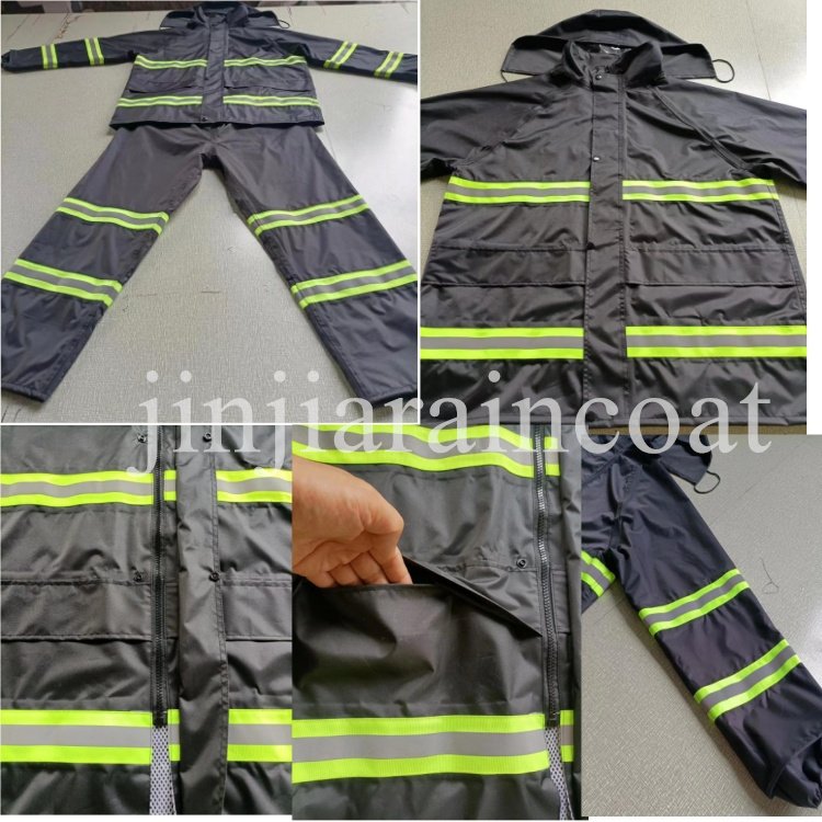 Hot Selling Impermeable Polyester Rain Suit Durable Waterproof Reusable Custom Adult Rain Coat Cycling Motorcycle Raincoat