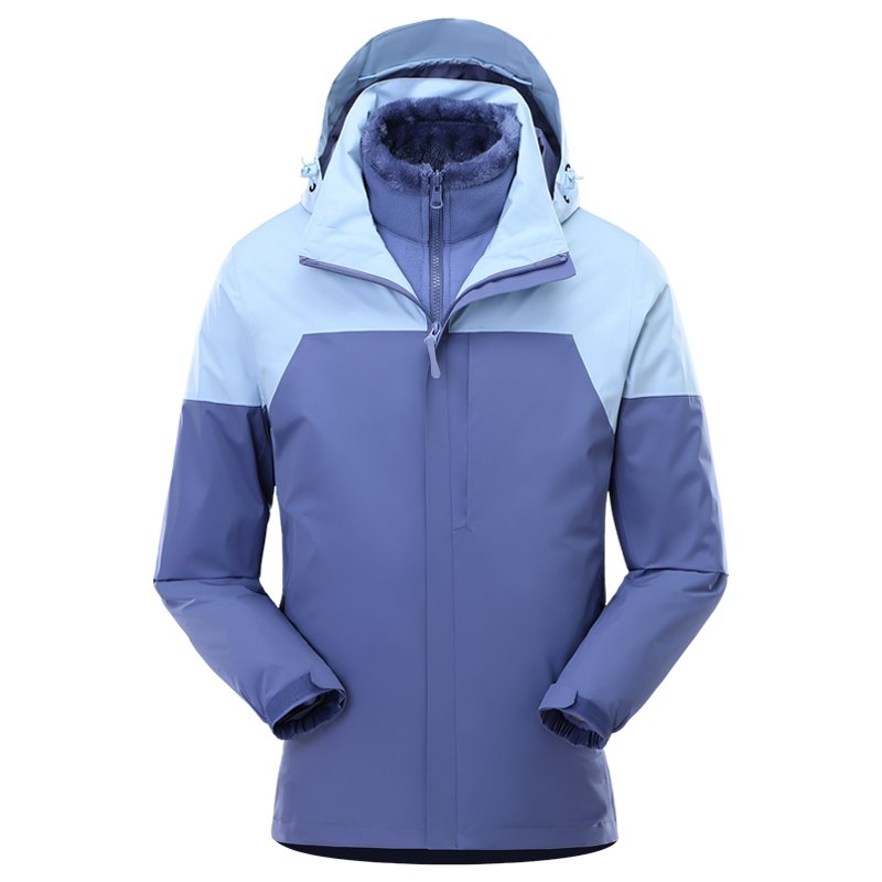 Outdoor Jacket Three-in-One Jacket Mountaineering Outdoor Hiking Special 100% Polyester for Men