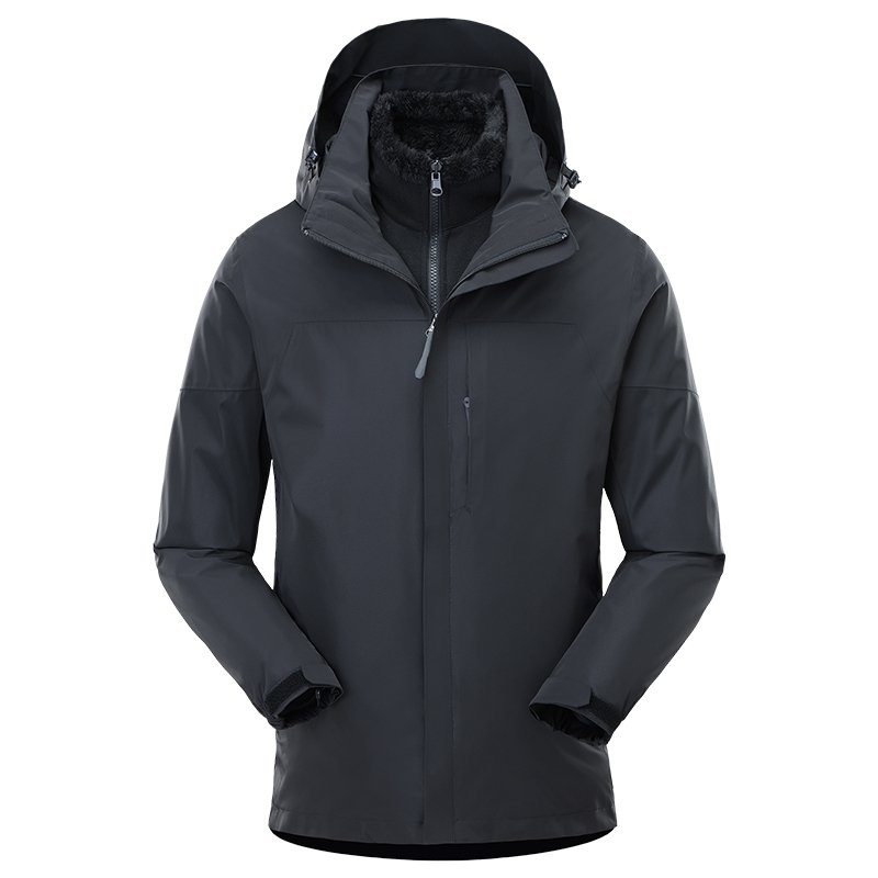 Outdoor Jacket Three-in-One Jacket Mountaineering Outdoor Hiking Special 100% Polyester for Men
