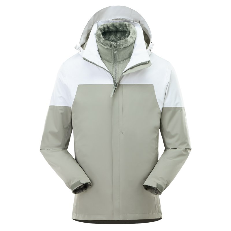 Outdoor Jacket Three-in-One Jacket Mountaineering Outdoor Hiking Special 100% Polyester for Men