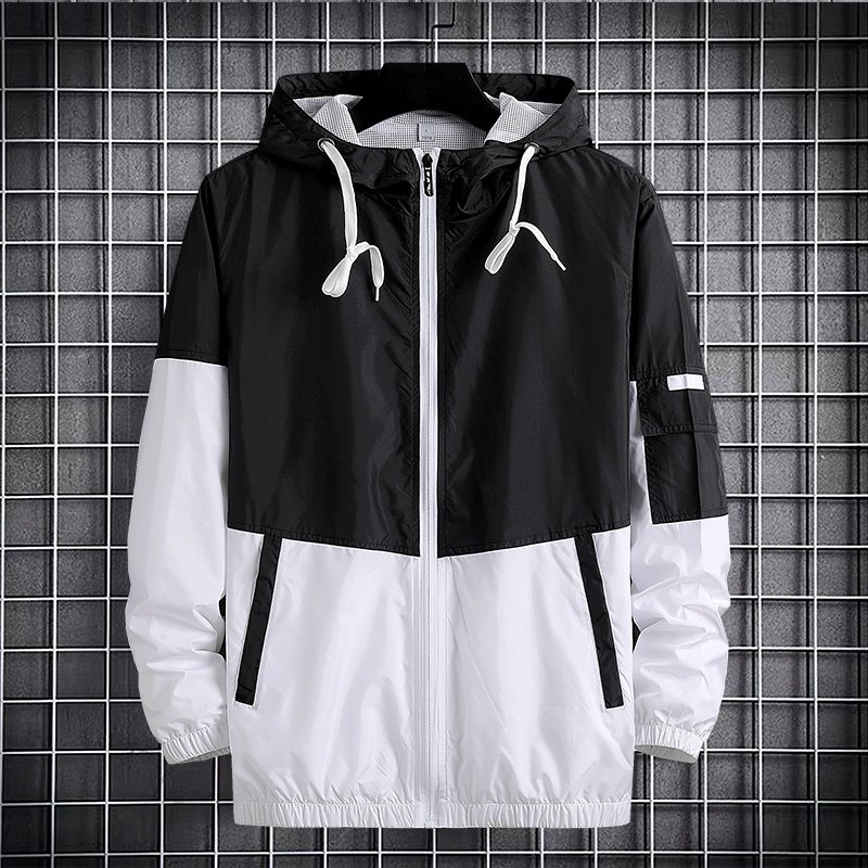 OEM Custom Logo Wind Breaker Jackets Men Outdoor Sports Jackets Plus Size Windbreaker Jacket For Men