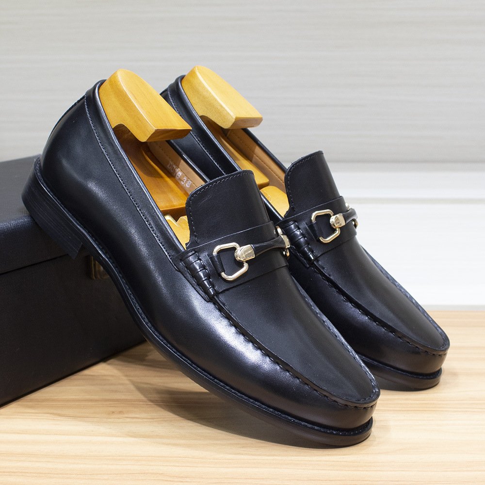 High quality luxury brand men's leather shoes burst high-end suit cowhide Fu Fu shoes Business casual formal men's shoes