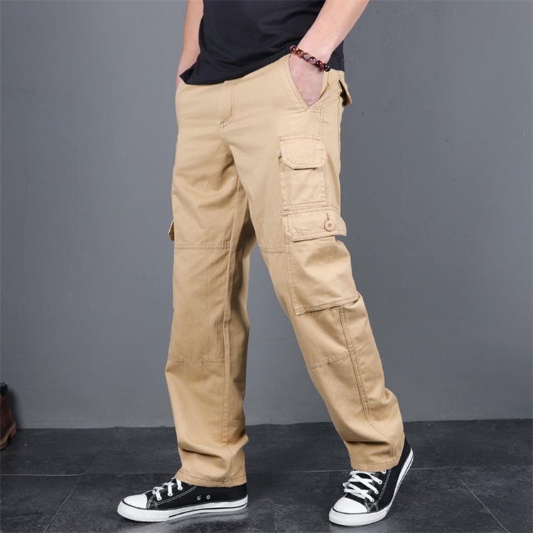 Wholesale Men Cargo Work Pants Trousers Outdoor Jogging Hiking Casual Oversized Pants Trousers With Multi Pocket