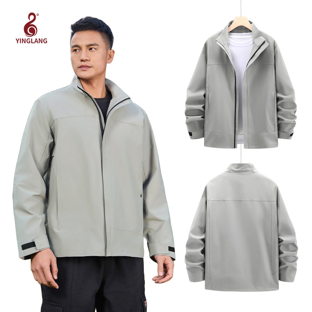 Polyester Fleece with Zipper Closure Soft Shell Waterproof Outdoor Comfortable Wear Unisex Adults Waterproof Windproof Jacket