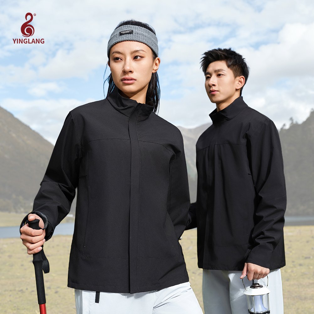 Polyester Fleece with Zipper Closure Soft Shell Waterproof Outdoor Comfortable Wear Unisex Adults Waterproof Windproof Jacket