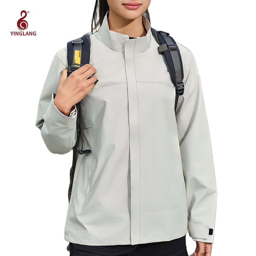 Polyester Fleece with Zipper Closure Soft Shell Waterproof Outdoor Comfortable Wear Unisex Adults Waterproof Windproof Jacket