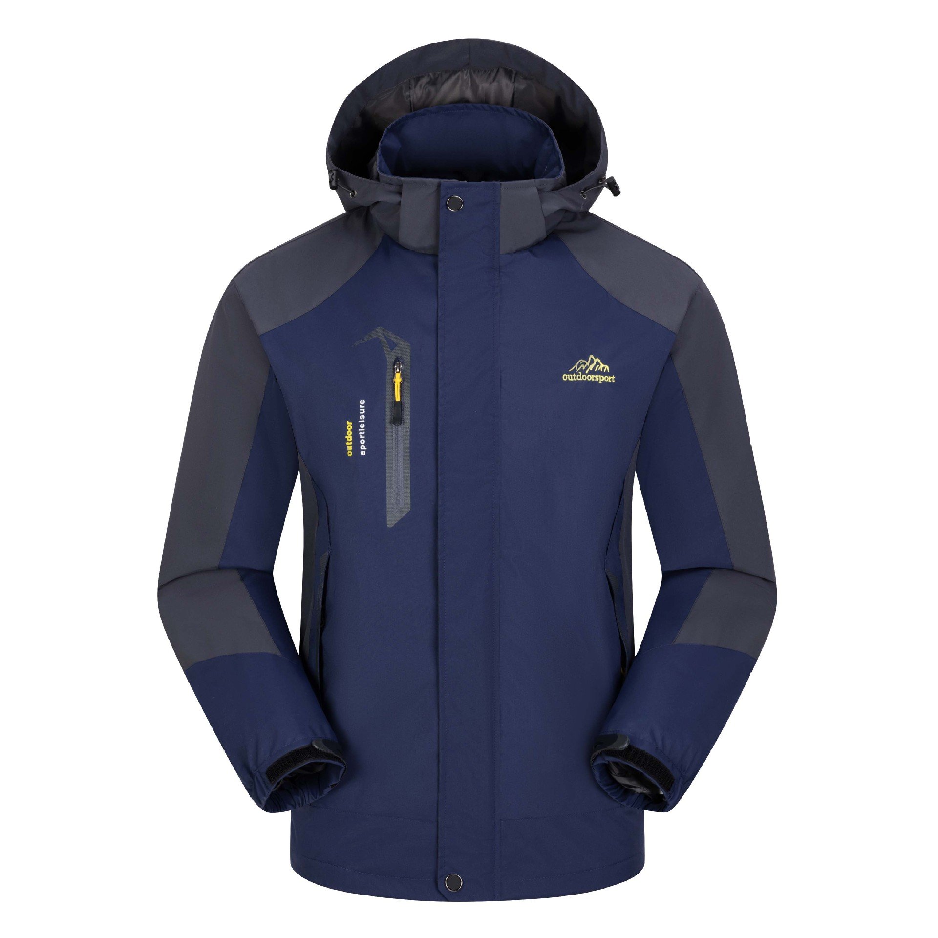 Men's Outdoor Mountaineering Windproof Coat Long Style Jackets European Code Cross-Border E-commerce Thin Charge Clothing