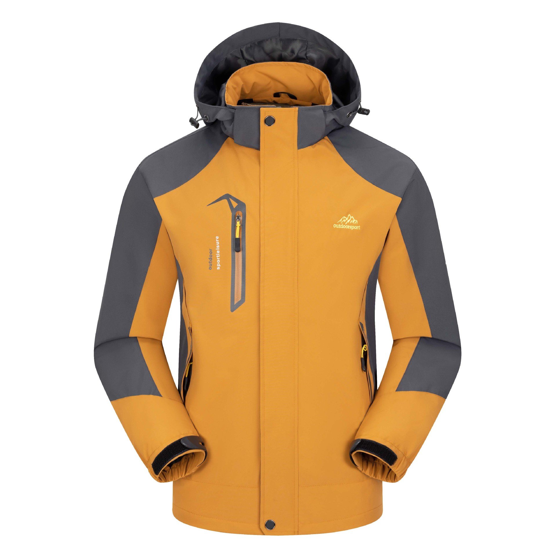 Men's Outdoor Mountaineering Windproof Coat Long Style Jackets European Code Cross-Border E-commerce Thin Charge Clothing