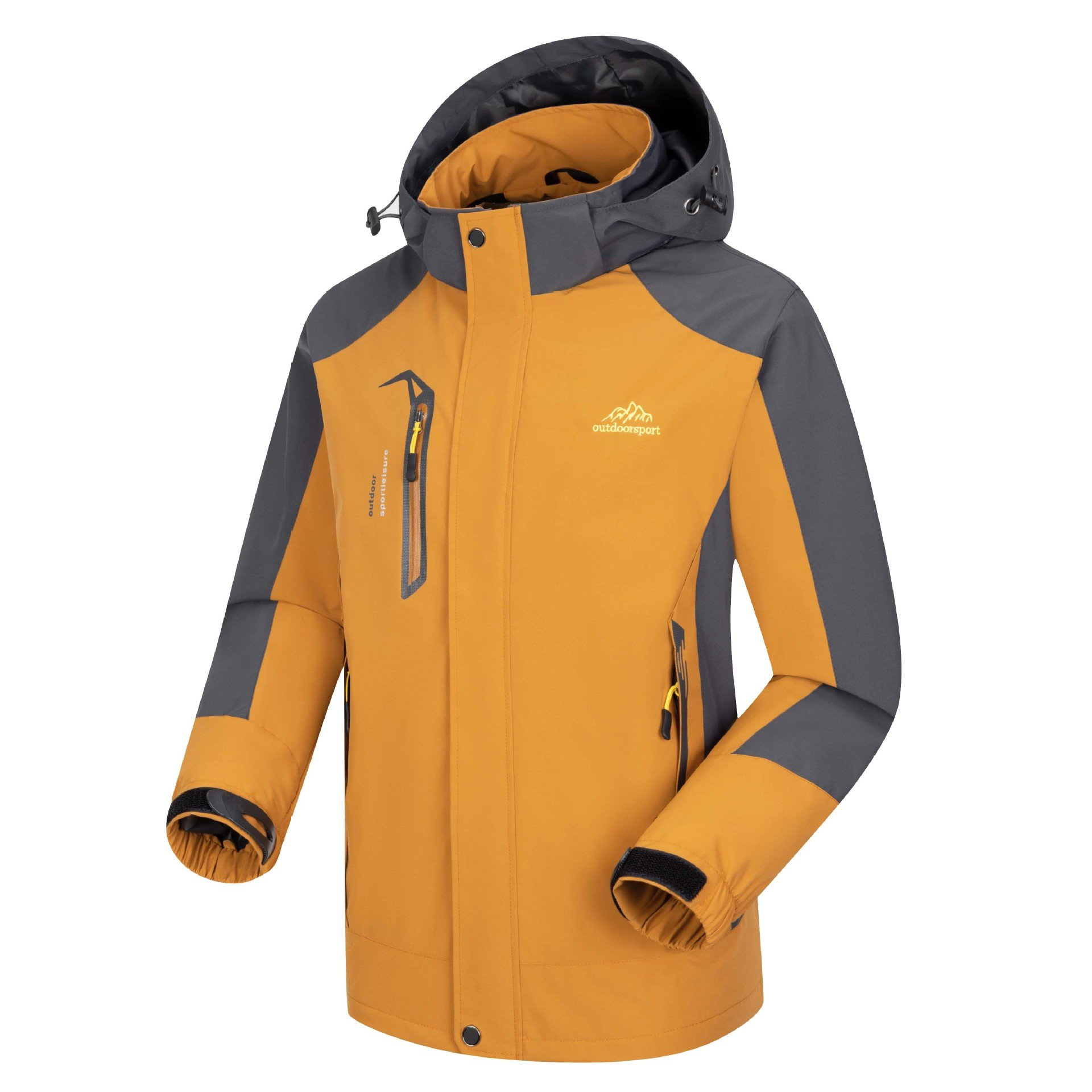 Men's Outdoor Mountaineering Windproof Coat Long Style Jackets European Code Cross-Border E-commerce Thin Charge Clothing