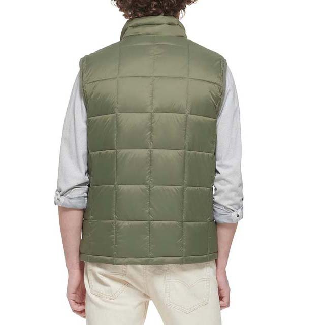 Waterproof Winter Polyester Cotton Sleeveless Puffer Zipper Quilted Men's Clothing Vest High Street Style In Wholesale Price