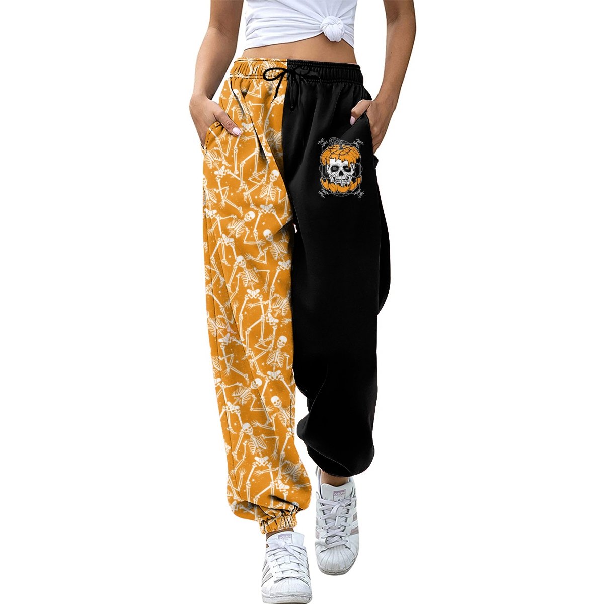 Custom Sweatpants for Womens Stretch Drawstring Bat Print Comfy Sweatpants Relaxed Hiking Sports Walking Workout Trousers