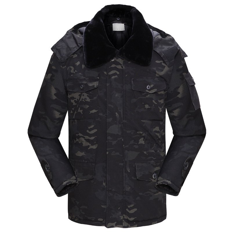 Jinteng Tactical Winter Jacket Mens Camouflage Jacket Outdoor Waterproof Windbreaker Hiking Tactical Clothing