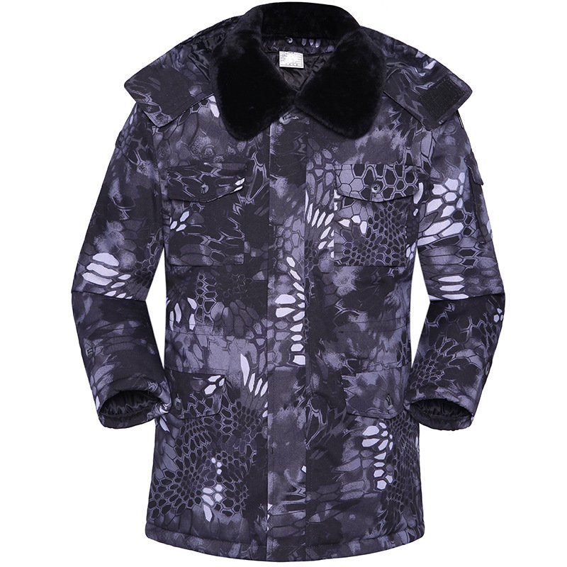 Jinteng Tactical Winter Jacket Mens Camouflage Jacket Outdoor Waterproof Windbreaker Hiking Tactical Clothing