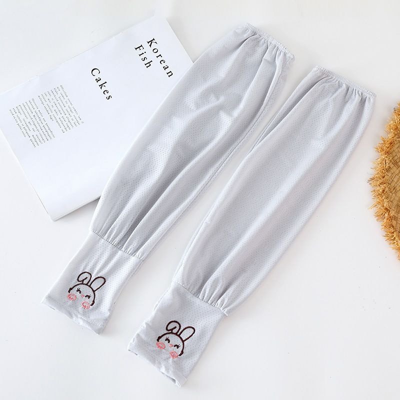 Hot Selling Fashionable Rabbit Ice Silk Loose Sleeves Cool Polyester Solid Color Arm Sleeves Women's Hiking Accessories