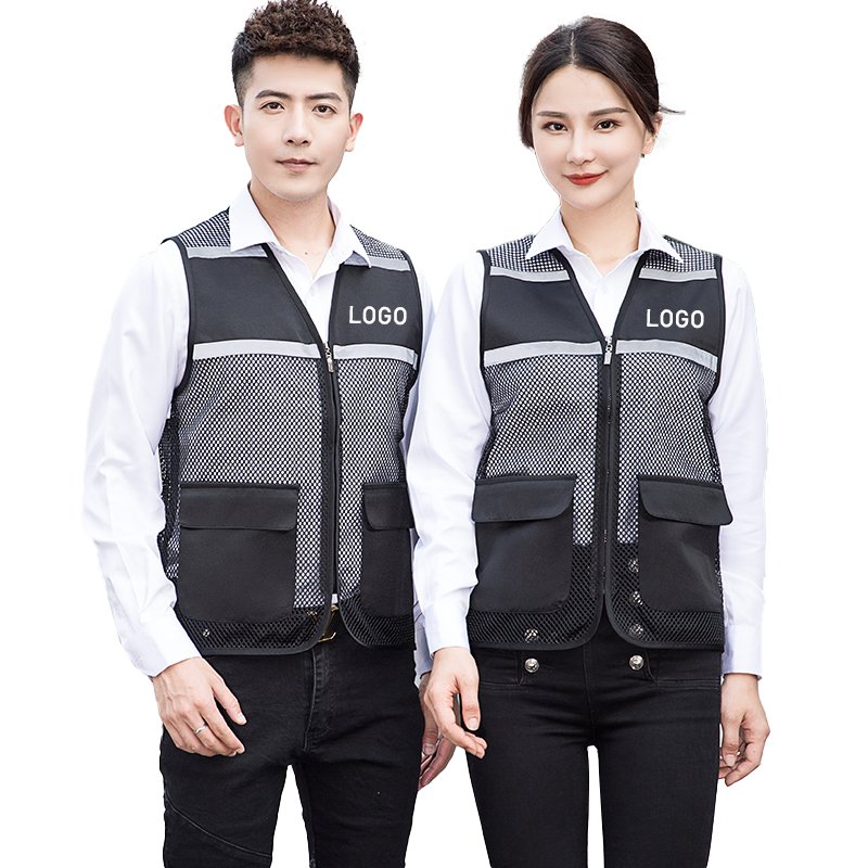 Hiking Pockets Reflective Tactical Motorcycle Travel Sports Training Vest Climbing Uniform for Men Fishing Waistcoat