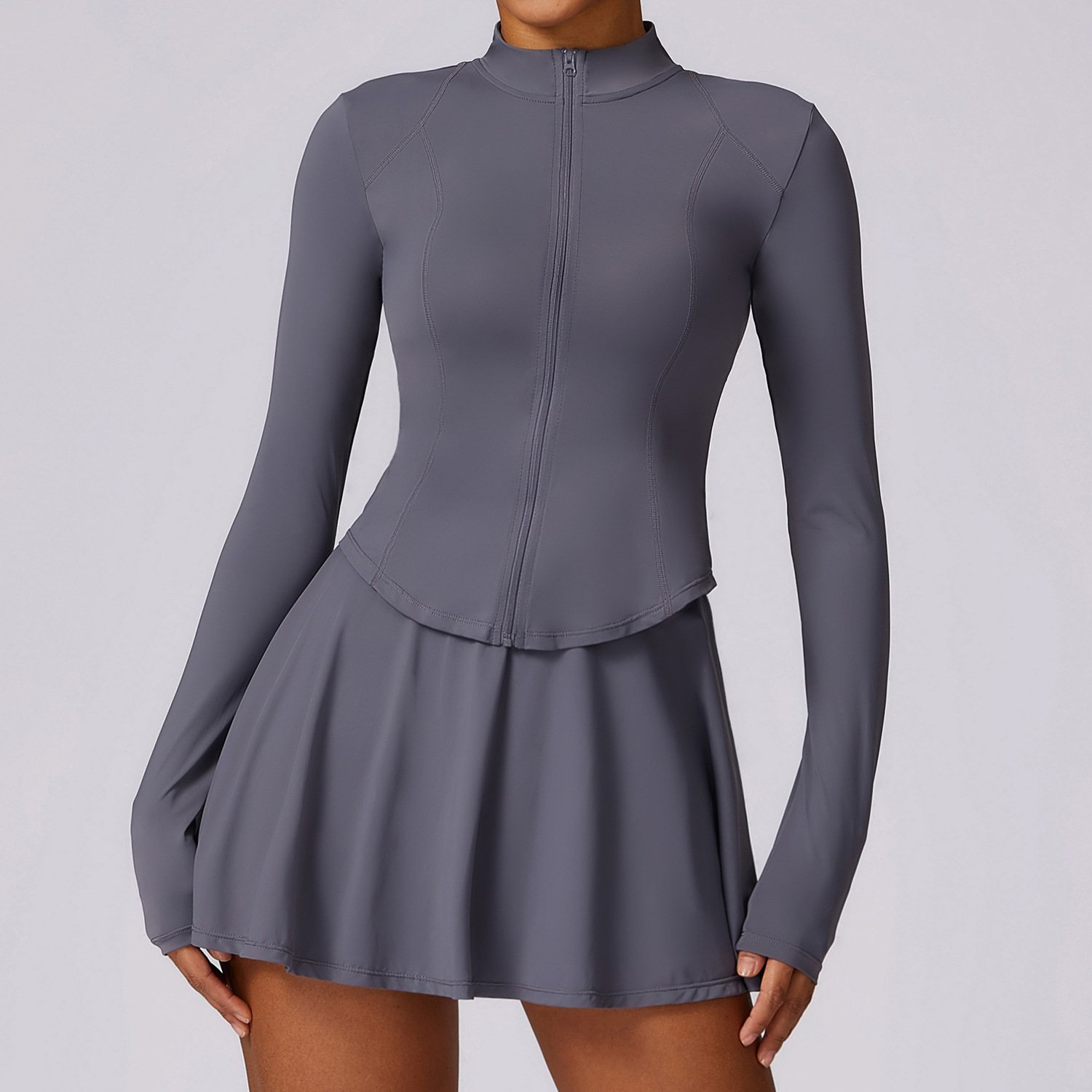 Long Sleeve With Thumb Hole Sunscreen Clothing Workout Clothes Tennis Running Outdoor Sport Jackets Women's Jacket
