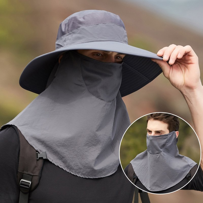 NEW Unisex Wide Brim Hiking and Fishing Hat with Neck Flap Fashion Quick Dry Sun Protection Outdoor Hats for Women