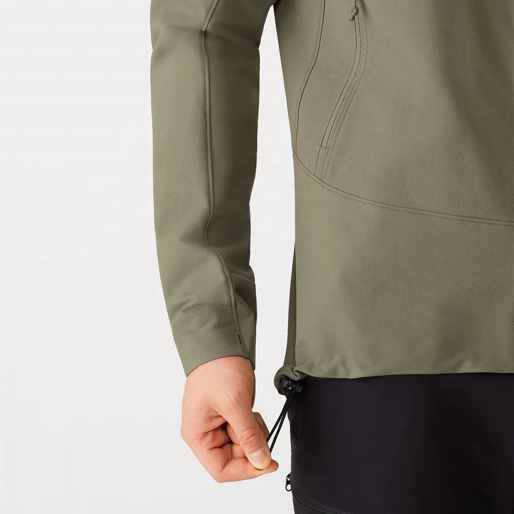 Custom mens outdoor waterproof windproof windbreaker hiking jacket breathable soft shell hooded rain jackets mountain coat